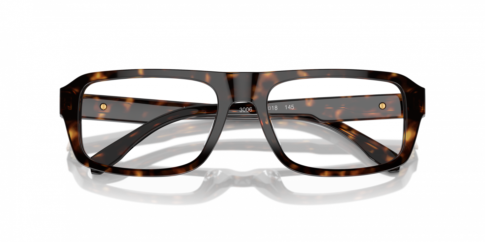 Michael Kors MK4122U Rectangle Eyeglasses in Dark Tortoise, angle view