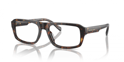 Michael Kors MK4122U Rectangle Eyeglasses in Dark Tortoise, back view