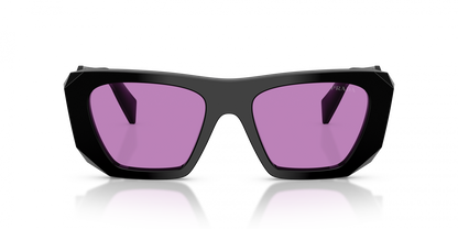 Prada PRB18S Square Sunglasses in Violet / Black, angle view