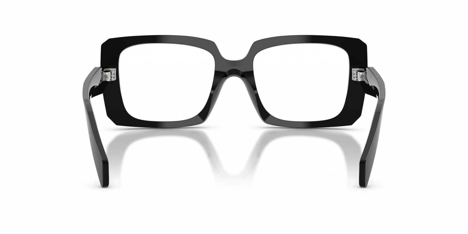 Prada PRC09V Square Eyeglasses in Black, side view
