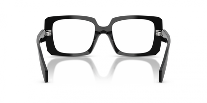 Prada PRC09V Square Eyeglasses in Black, side view