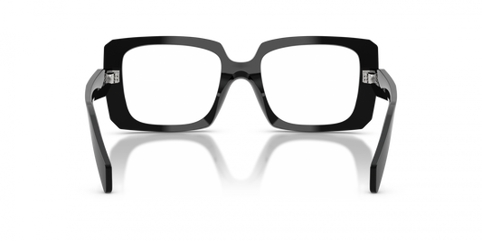 Prada PRC09V Square Eyeglasses in Black, side view