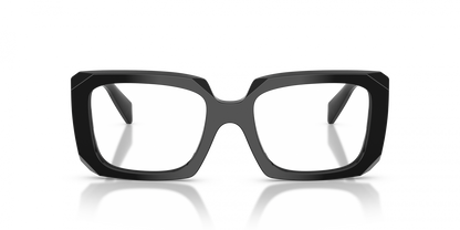 Prada PRC09V Square Eyeglasses in Black, angle view