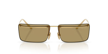 SOLID GREEN LENSES WITH GOLD FRAME