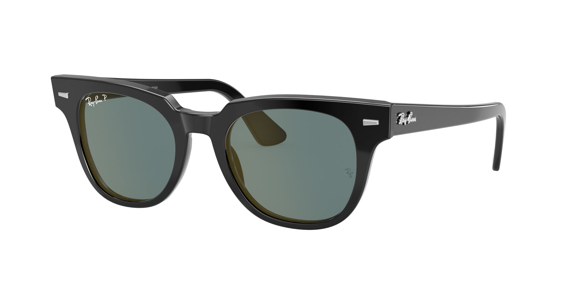 Ray-Ban RB2168 Square Sunglasses in Grey Polarized/Black, front view