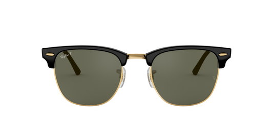 Ray-Ban RB3016 Square Sunglasses in G-15 Green/Black On Gold, side view