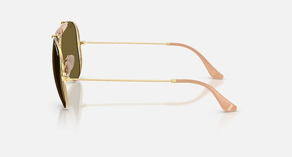 Ray-Ban RB3029M in Solid Green Lenses With Gold Frame (001/73)