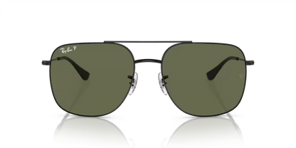 Ray-Ban RB3722I Square Sunglasses in Crystal Green/Black, front view