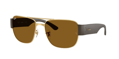 Ray-Ban RB3756 Square Sunglasses in Brown / Arista Gold, front view