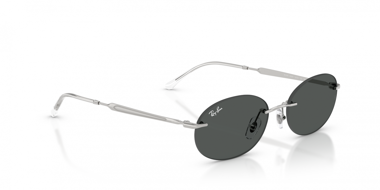 Ray-Ban RB3767 Oval Sunglasses in Gray Silver, front view