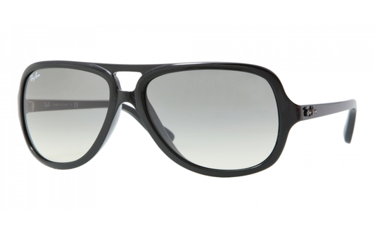 Ray-Ban RB4162 Aviator Sunglasses in Graduated Grey / Black, front view