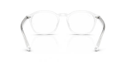 Ray-Ban RX5451 Square Eyeglasses in Clear / Transparent, angle view