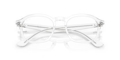 Ray-Ban RX5451 Square Eyeglasses in Clear / Transparent, back view