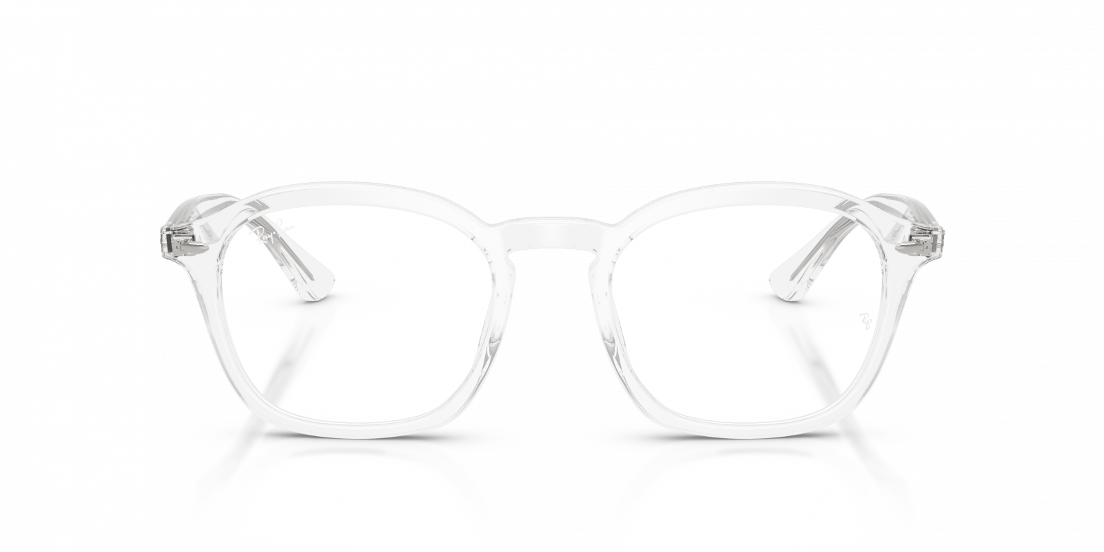 Ray-Ban RX5451 Square Eyeglasses in Clear / Transparent, detail view