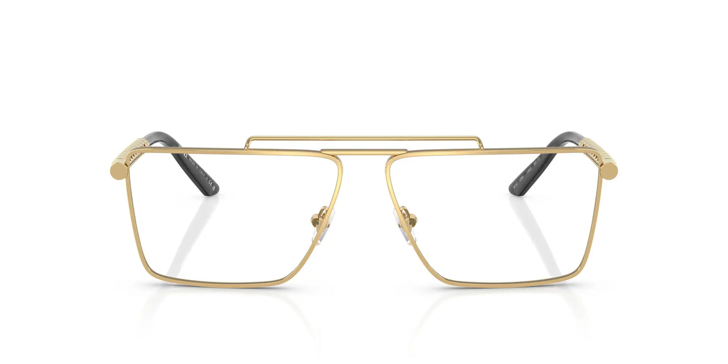 Versace VE1295 Pilot Eyeglasses in Gold, front view