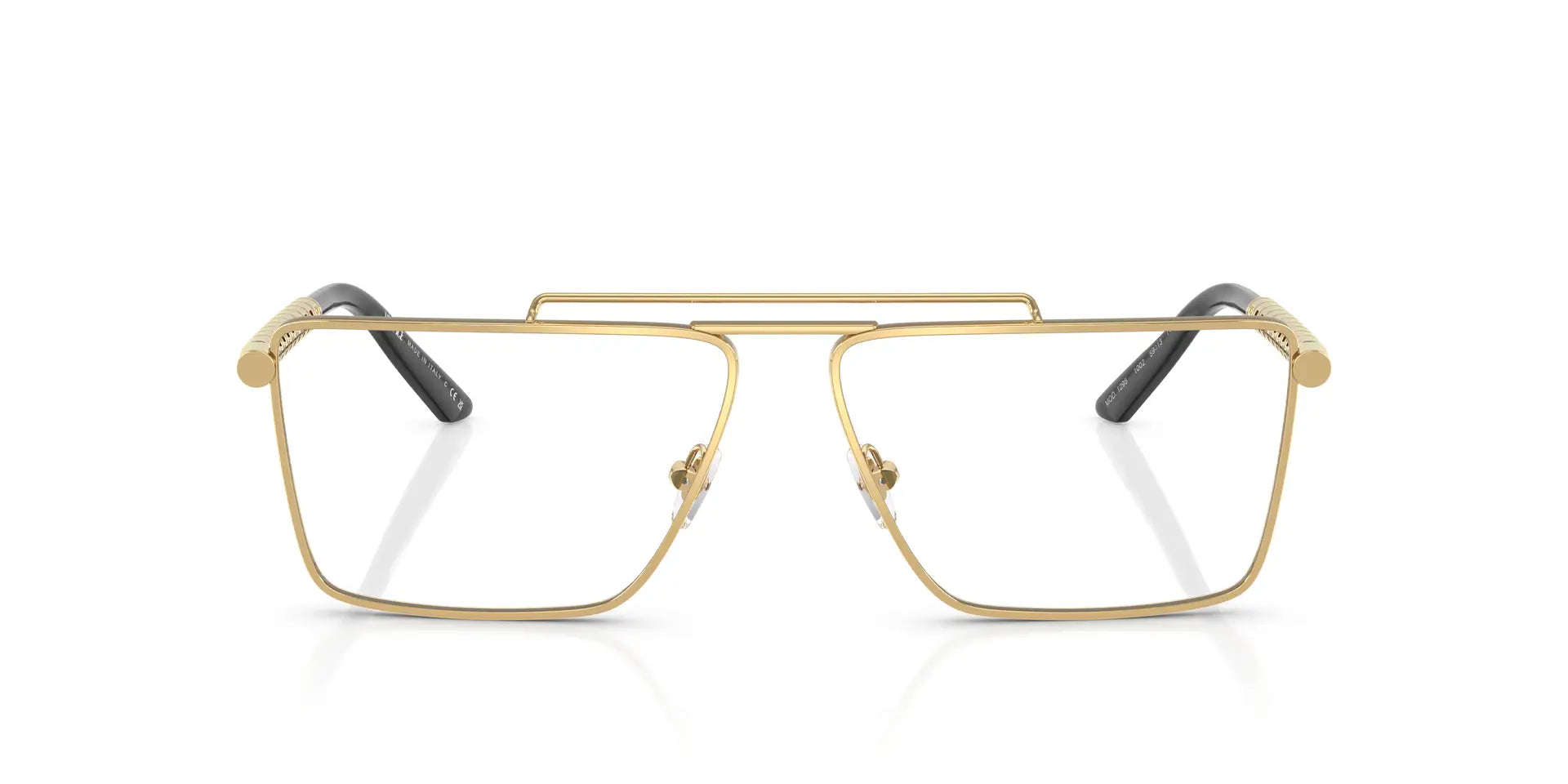 Versace VE1295 Pilot Eyeglasses in Gold, front view