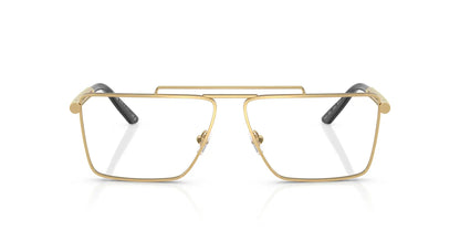 Versace VE1295 Pilot Eyeglasses in Gold, front view