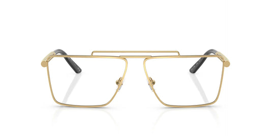 Versace VE1295 Pilot Eyeglasses in Gold, front view
