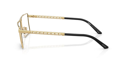 Versace VE1295 Pilot Eyeglasses in Gold, side view