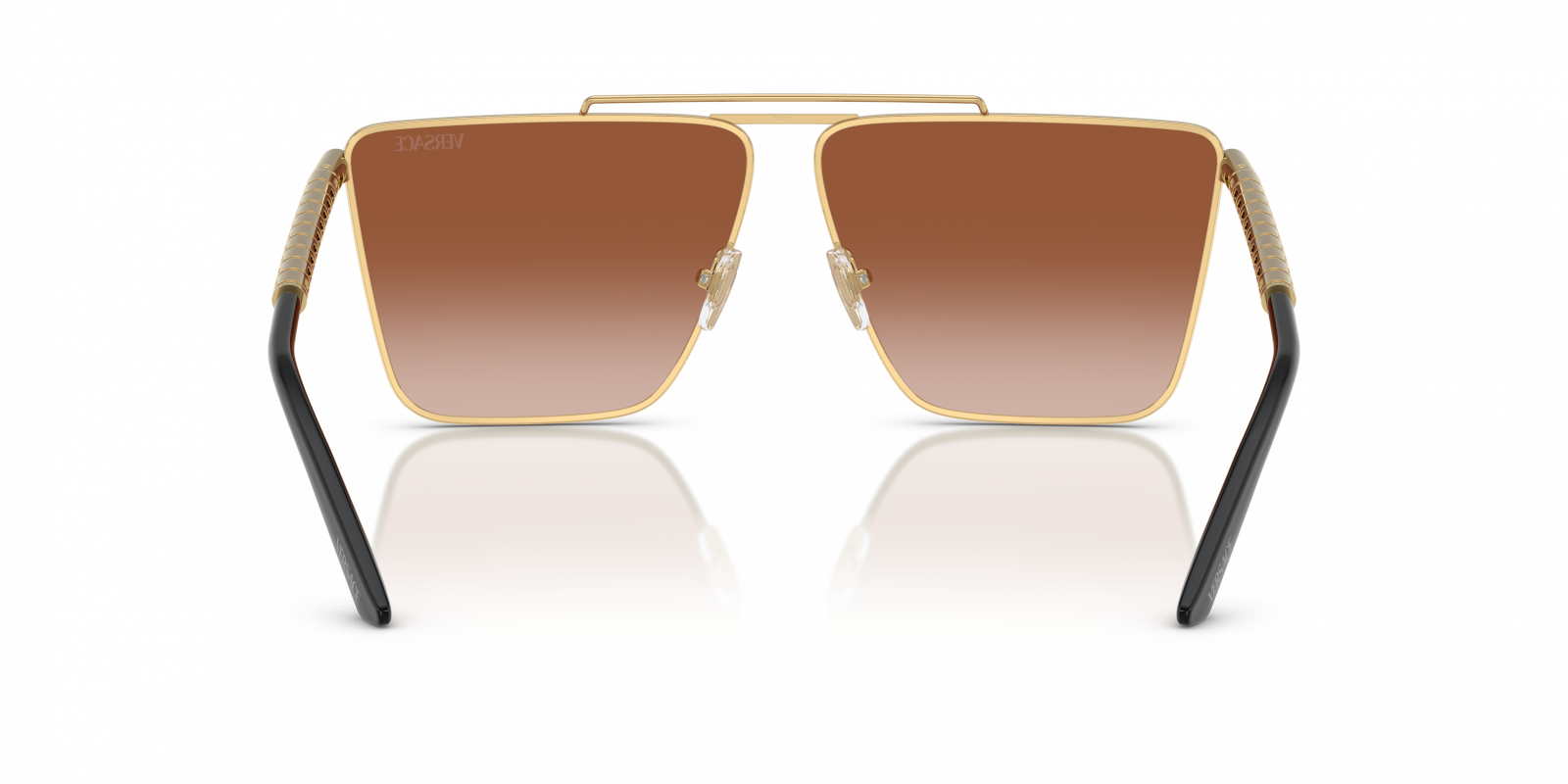 Versace VE2266S Square Sunglasses in Brown Gradient / Gold, side view