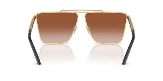 Versace VE2266S Square Sunglasses in Brown Gradient / Gold, side view