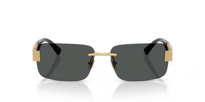Versace VE2298/S Rectangle Sunglasses in Dark Grey / Gold, side view