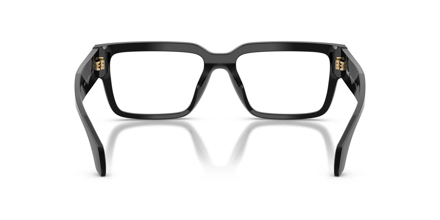 Versace VE3374U Square Eyeglasses in Black, back view
