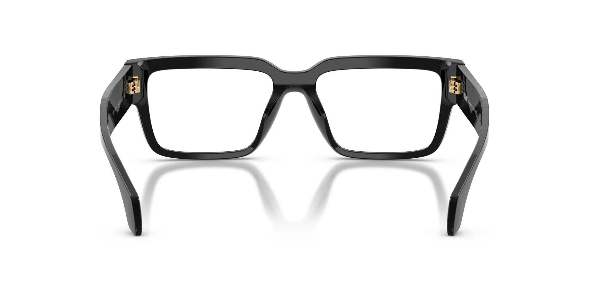 Versace VE3374U Square Eyeglasses in Black, back view