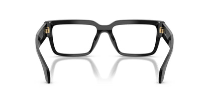 Versace VE3374U Square Eyeglasses in Black, back view