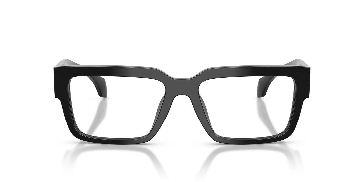 Versace VE3374U Square Eyeglasses in Black, front view