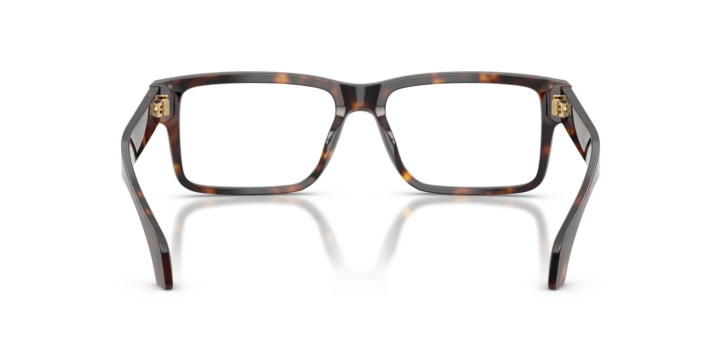 Versace VE3391U Rectangle Eyeglasses in Dark Tortoise, back view