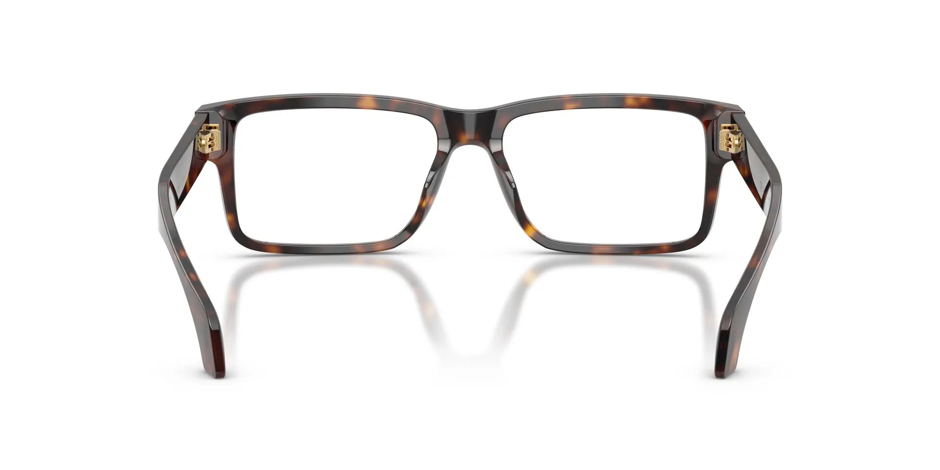 Versace VE3391U Rectangle Eyeglasses in Dark Tortoise, back view