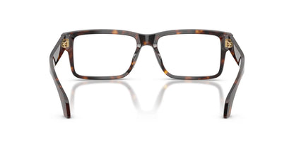 Versace VE3391U Rectangle Eyeglasses in Dark Tortoise, back view