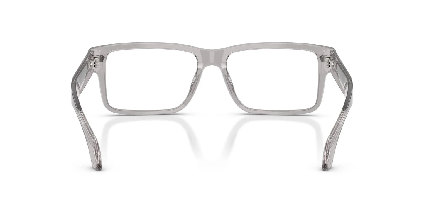 Versace VE3391U Rectangle Eyeglasses in Transparent Light Grey, back view