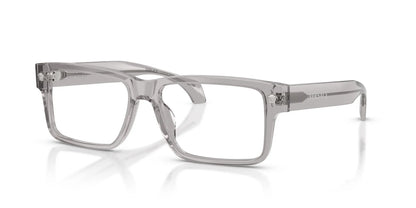 Versace VE3391U Rectangle Eyeglasses in Transparent Light Grey, angle view