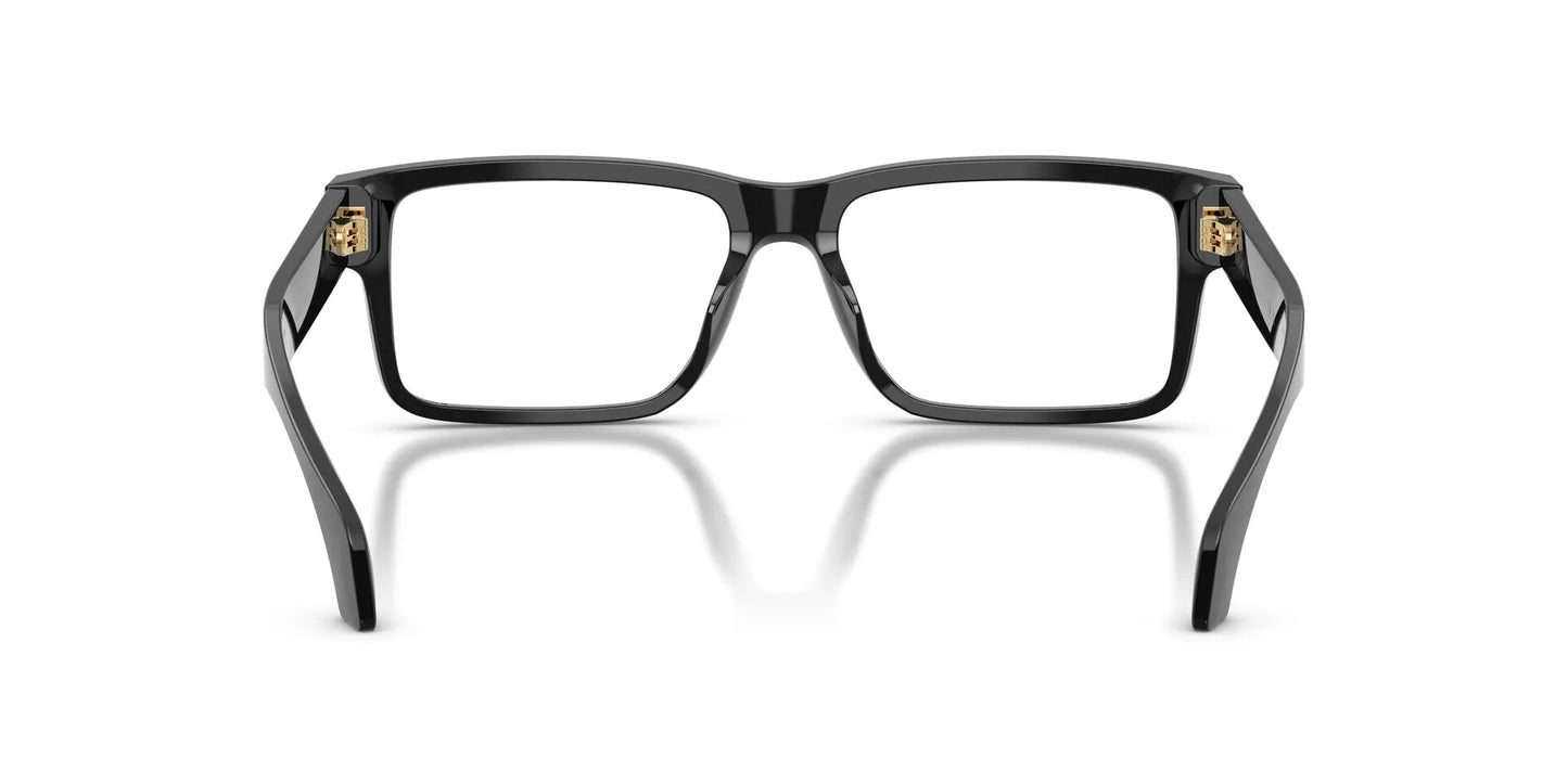 Versace VE3391U Rectangle Eyeglasses in Black, back view