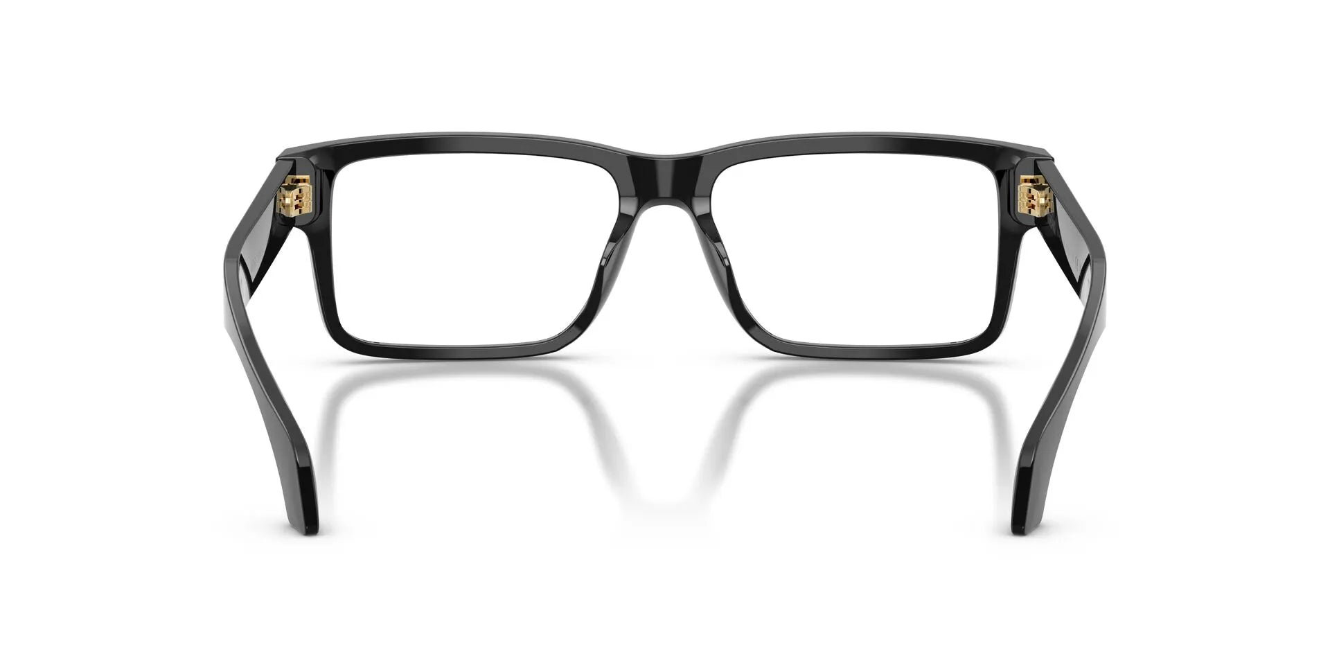 Versace VE3391U Rectangle Eyeglasses in Black, back view