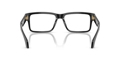 Versace VE3391U Rectangle Eyeglasses in Black, back view