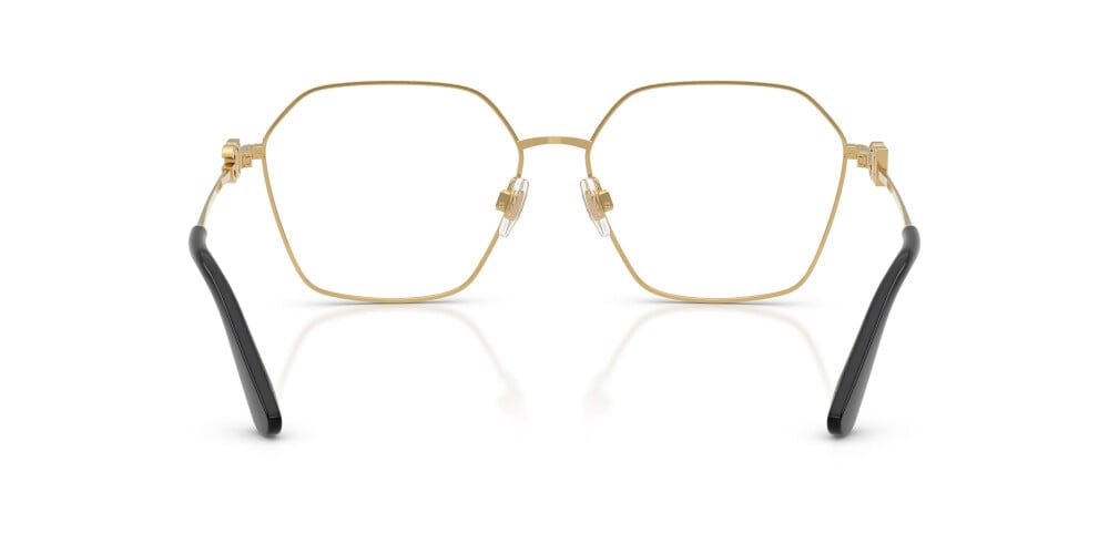 Dolce & Gabbana DG1366 Pilot Eyeglasses in Gold/Black, back view