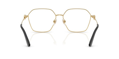 Dolce & Gabbana DG1366 Pilot Eyeglasses in Gold/Black, back view