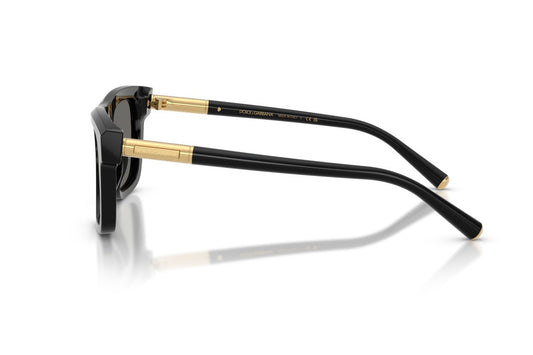 Dolce & Gabbana DG4521 Square Sunglasses in Grey Black, side view
