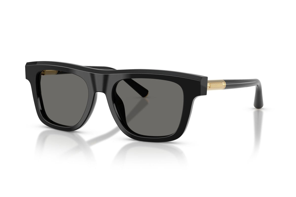 Dolce & Gabbana DG4521 Square Sunglasses in Grey Black, angle view