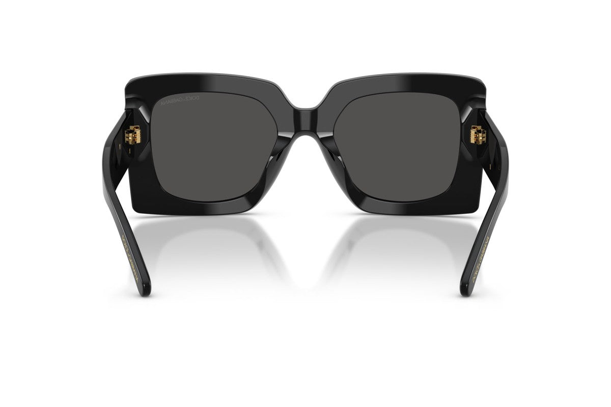 Dolce & Gabbana DG4525B Square Sunglasses in Dark Grey / Black, back view