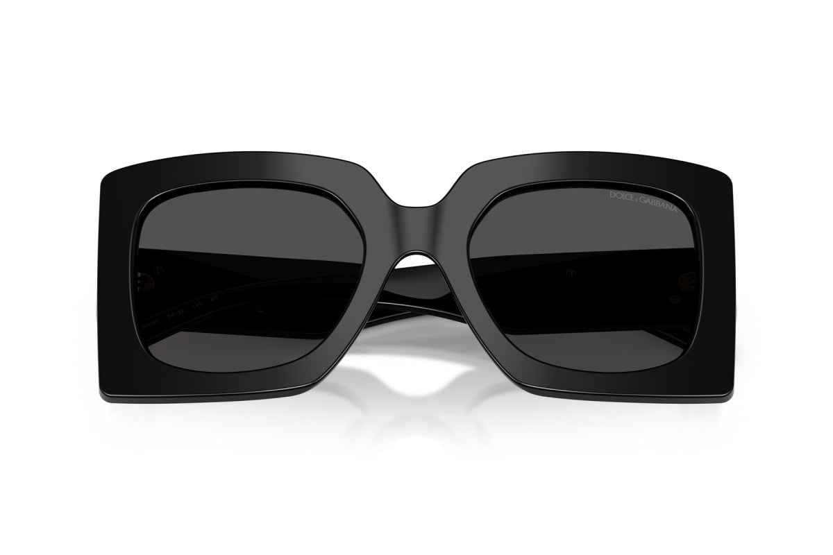 Dolce & Gabbana DG4525B Square Sunglasses in Dark Grey / Black, detail view