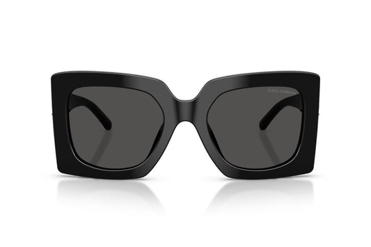 Dolce & Gabbana DG4525B Square Sunglasses in Dark Grey / Black, front view