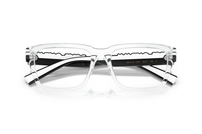 Dolce & Gabbana DG5112 Rectangle Eyeglasses in Clear, detail view