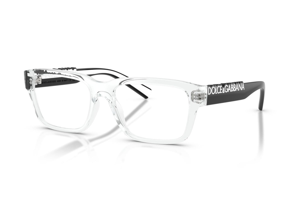 Dolce & Gabbana DG5112 Rectangle Eyeglasses in Clear, angle view