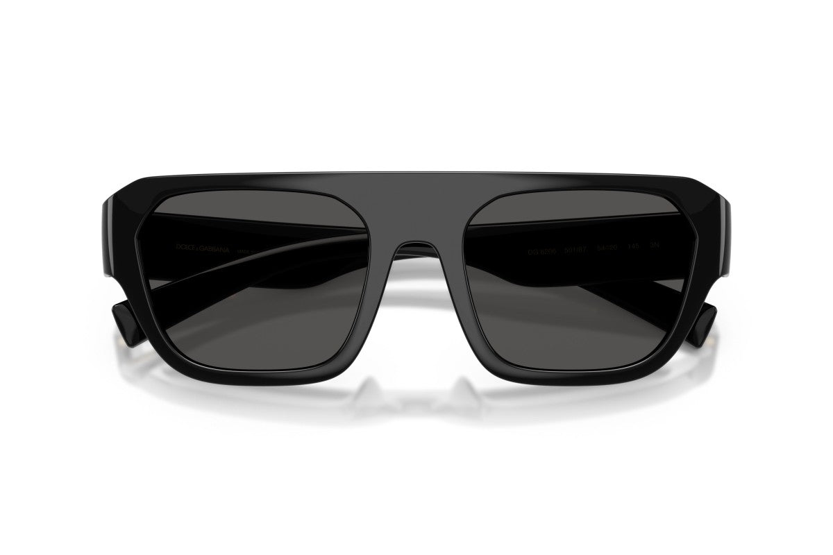 Dolce & Gabbana DG6206/S Square Sunglasses in Grey Black, detail view