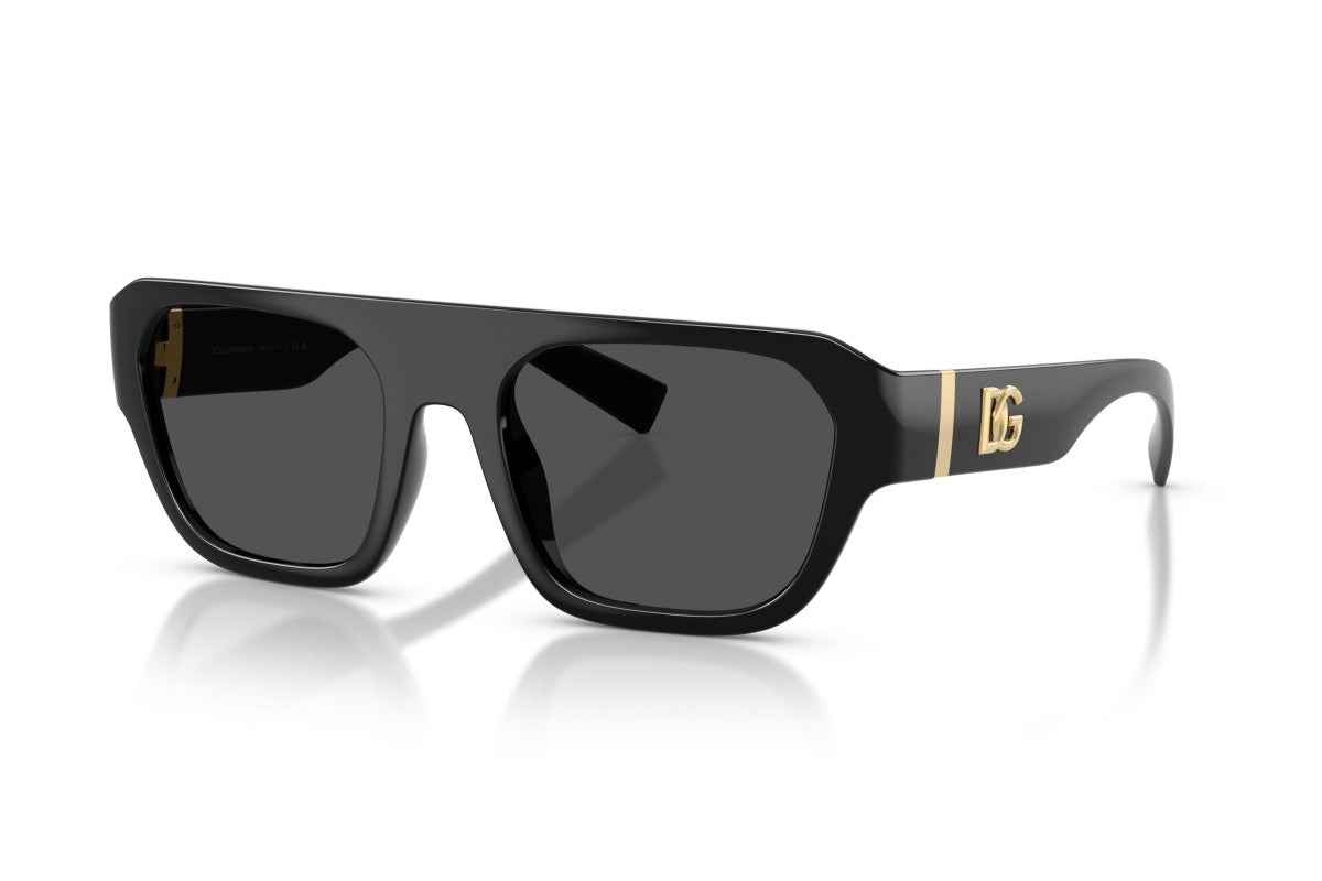 Dolce & Gabbana DG6206/S Square Sunglasses in Grey Black, angle view