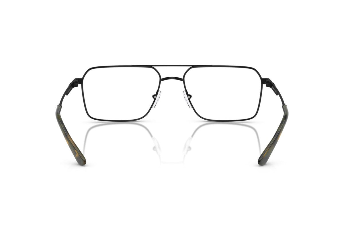 Emporio Armani EA1166 Square Eyeglasses in Matte Black, back view